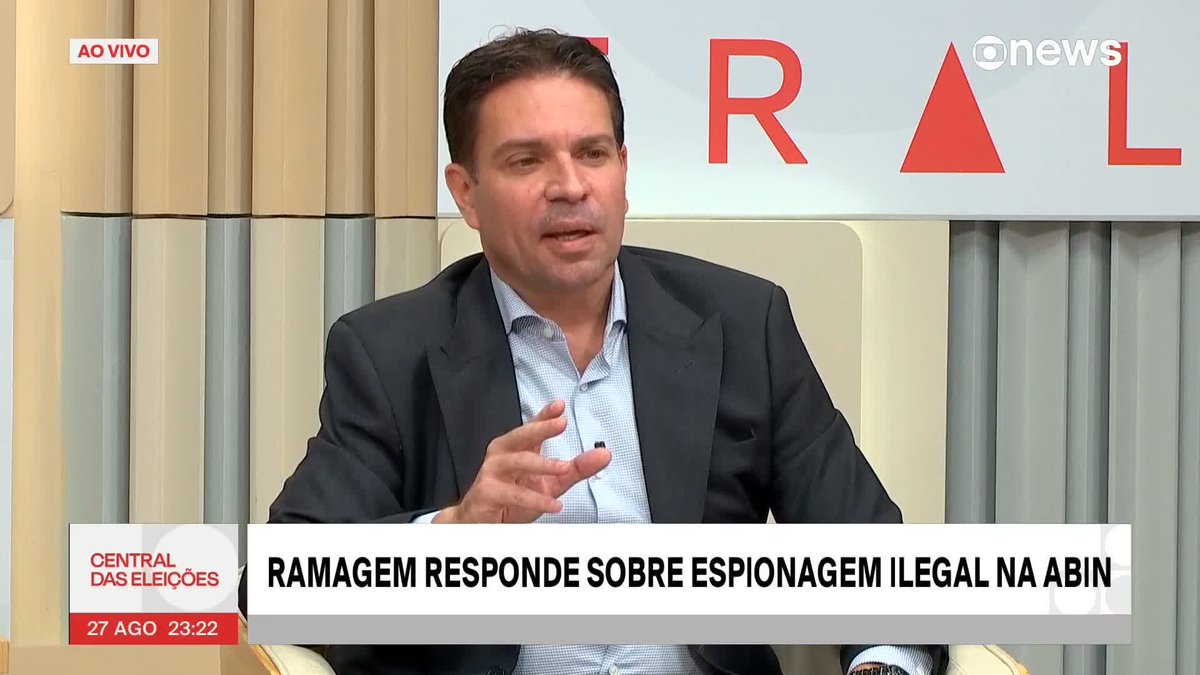 O candidato do PL à Prefeitura do Rio de Janeiro, Alexandre Ramagem, responde à pergunta sobre usar um aparelho do Estado para investigar ilegalmente pessoas que supostamente eram inimigas do governo Bolsonaro. ➡ Assista à #CentralDasEleições: #GloboNews