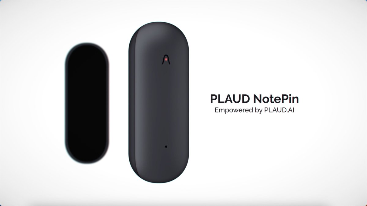 👏 😌 Meet PLAUD NotePin. The wait is over! The all-new #PLAUD wearable #AI memory capsule is here. 🔥 Pre-orders are live. Get this groundbreaking new AI #wearable now to ensure yours ships by October.