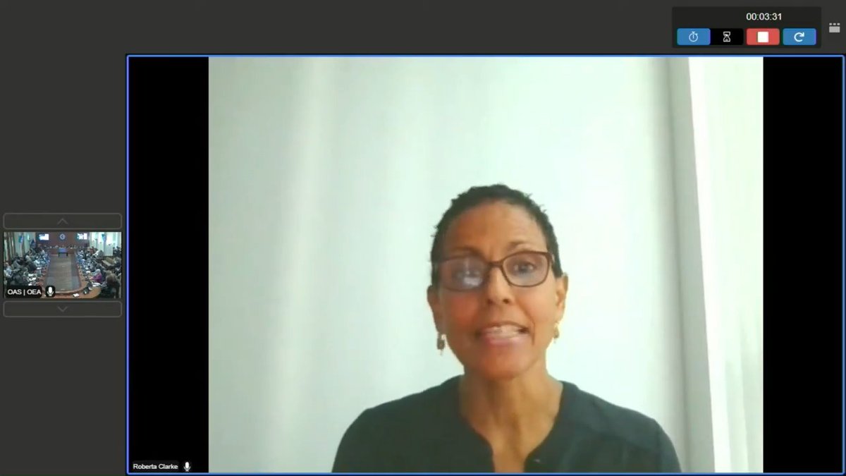 Presentation by the President of the Inter-American Commission on Human Rights CIDH - IACHR, Roberta Clarke, in special meeting of the Permanent Council on the situation of human rights in #Venezuela following the July 28 elections