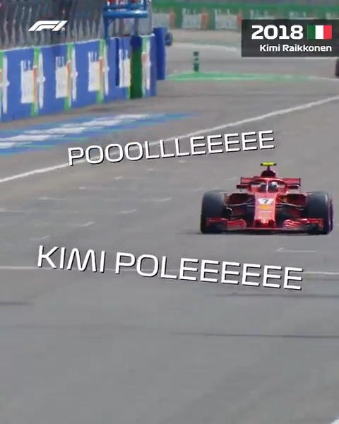 An iconic place for Kimi Raikkonen to have his final career Pole Position 🫶 #F1 #ItalianGP