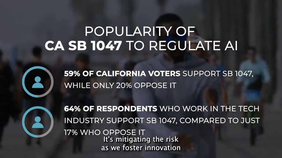 California will imminently vote on SB 1047: light-touch AI regulations that will protect the public, safeguard innovation, and prevent AI disasters. Why do AI experts, tech leaders, and the CA public think SB 1047 is so important? Hear from them below: