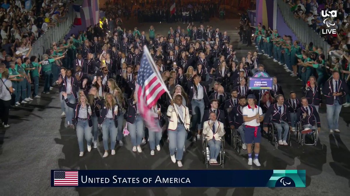Team USA has arrived at the #ParisParalympics! 🇺🇸 📺 : USA Network and Peacock