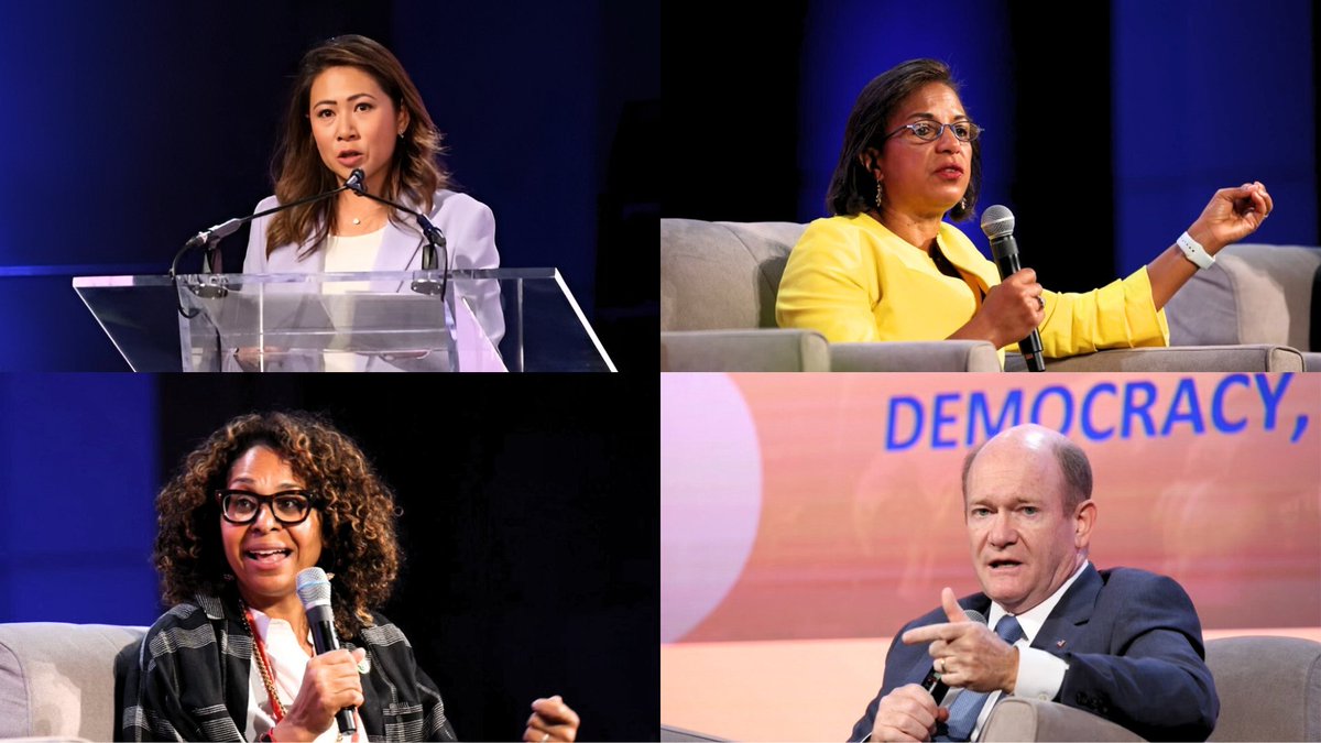 In partnership with National Democratic Institute, our event in Chicago last week featured top foreign policy leaders from Senator Chris Coons to Susan Rice to Congresswoman Sydney Kamlager-Dove sharing a hopeful vision of America's enduring role in the world. Check it out here 👇🎥
