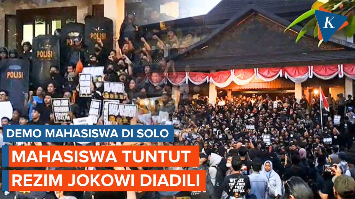 Duduki Gedung DPRD Solo, Ini Tuntutan Mahasiswa terhadap Pemerintahan Jokowi < #Solo #Demo #Surakarta