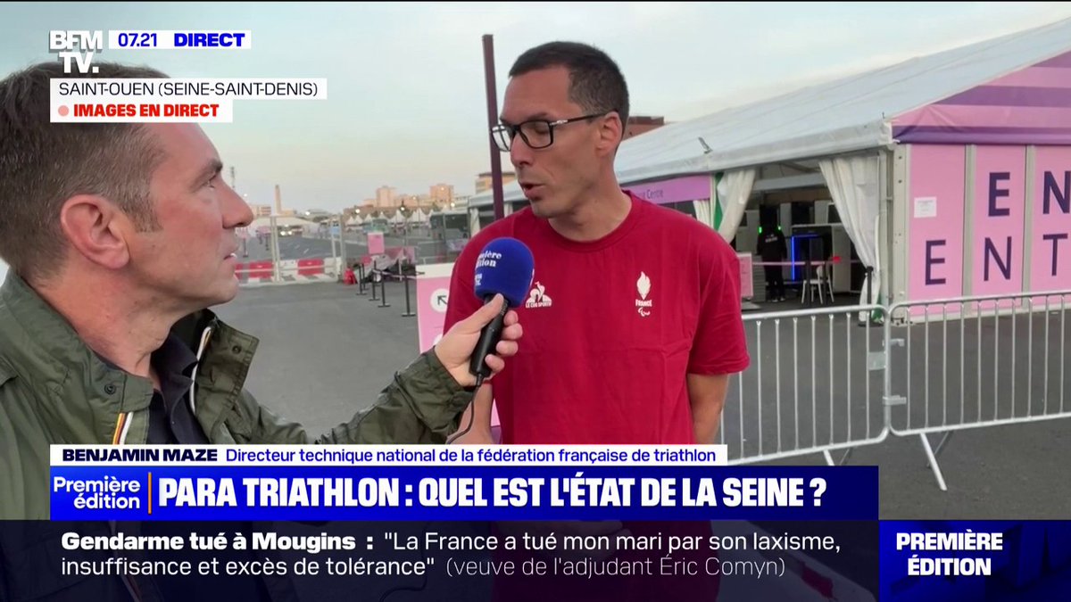 La qualité de la Seine scrutée avant les épreuves de para triathlon Cédric Faiche
