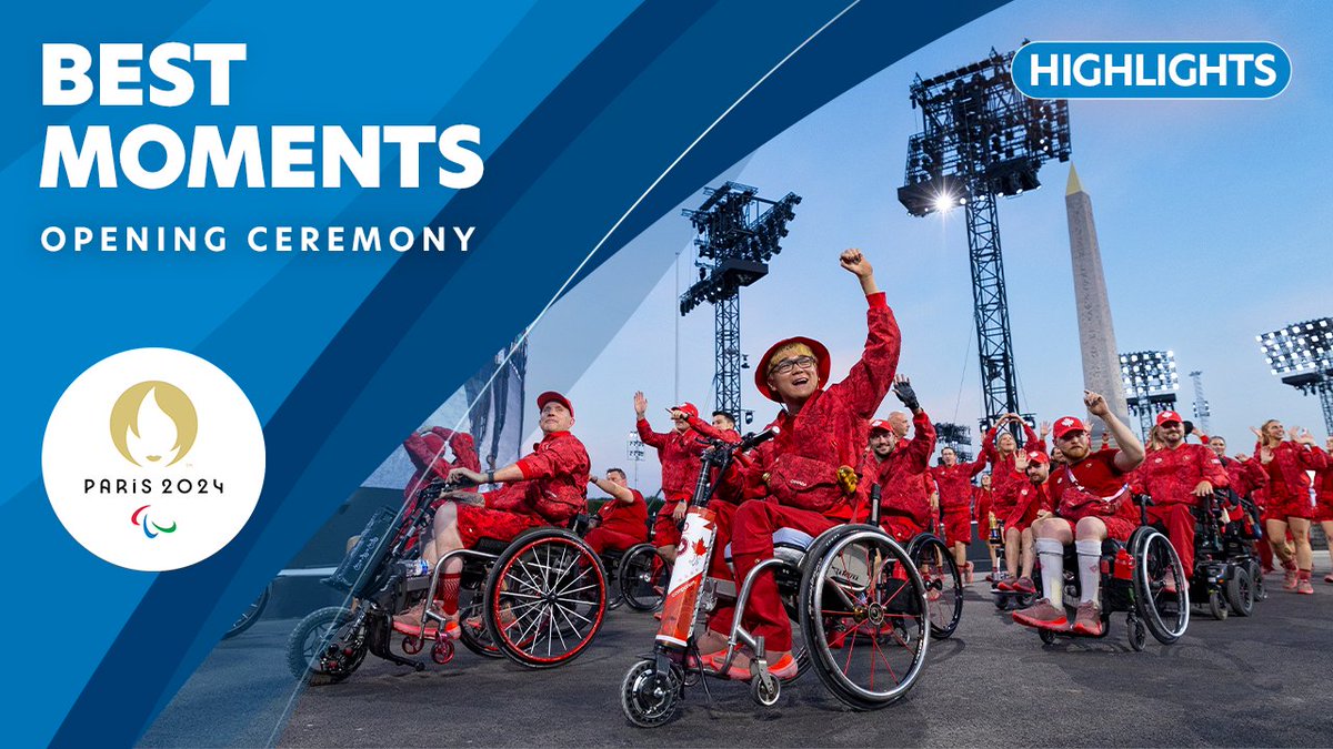 Thanks for the warm welcome, Paris ❤️ Relive the best moments from the Paris 2024 Paralympic Games Opening Ceremony 📺 #Paris2024 #Paralympics