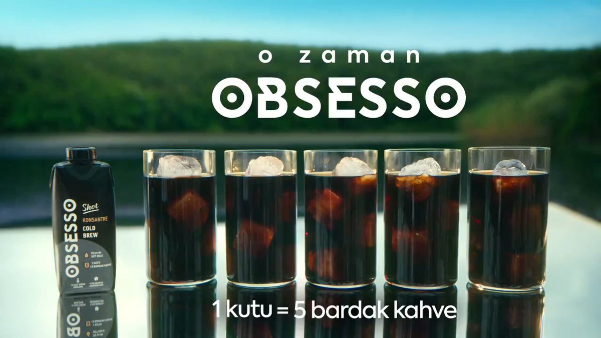 Sade kahve içenler için #ozamanobsesso! OBSESSO Shot Konsantreyle soğuk demleme kahven tam da keyfine göre 🎠 Üstelik 1 kutu = 5 bardak kahve! #ozamanobsesso #coldbrew