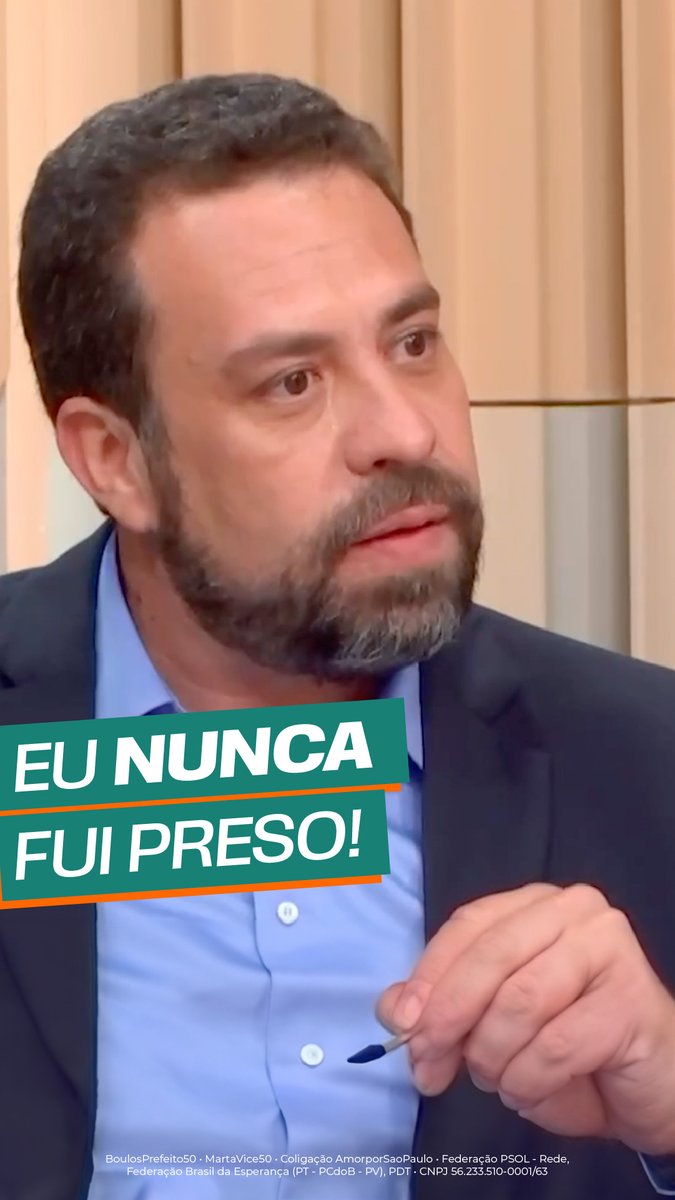 Dediquei minha vida a lutar ao lado de pessoas que não tinham o básico. Eu tenho o maior orgulho a minha trajetória e sou coerente com ela. 📹: GloboNews #CentraldasEleições #BoulosPrefeito50