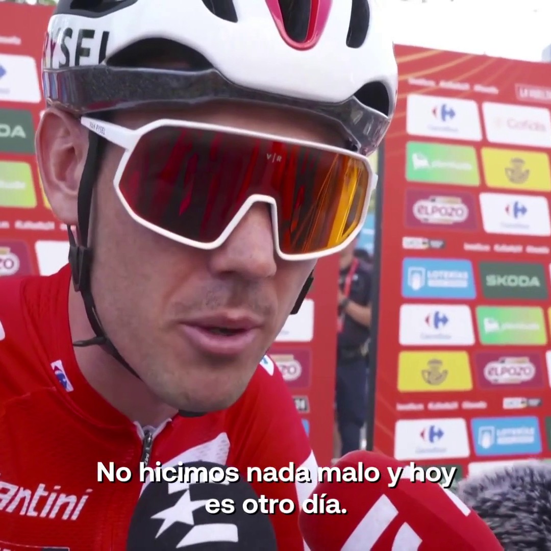 🎙️ Ben O'Connor se defiende en Eurosport.es tras las acusaciones a su equipo: 📌 "Realmente no hicimos nada mal. No entiendo muy bien la sanción" 📌 "A Cristian Rodríguez le dijimos que no se podía escapar. Luego se cayó Carapaz..." #LaVuelta24 | #LaCasadelCiclismo