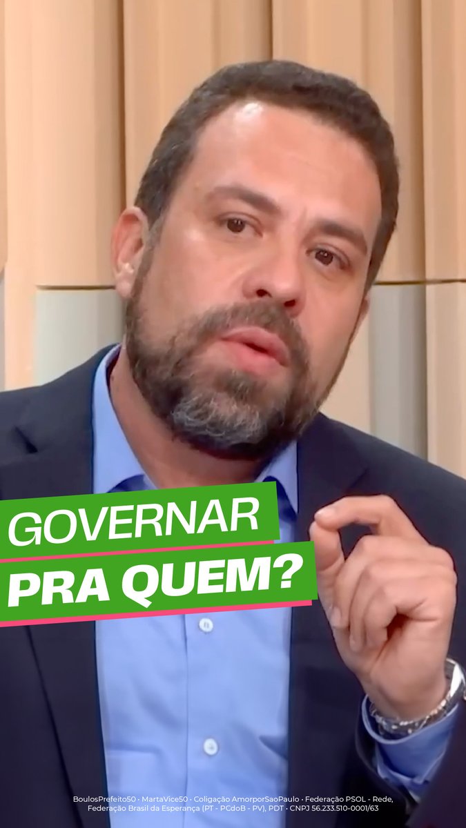 O prefeito representa toda a população. Estou plenamente disposto a governar para toda a cidade.