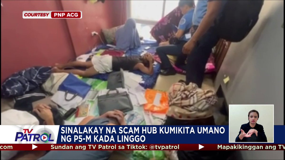 Arestado ang 19 indibidwal kabilang ang kilalang rapper at singer-girlfriend nito matapos masangkot sa vishing scam. Kumikita umano ng 5 milyon kada linggo ang sinalakay na scam hub sa Imus, Cavite. BASAHIN: