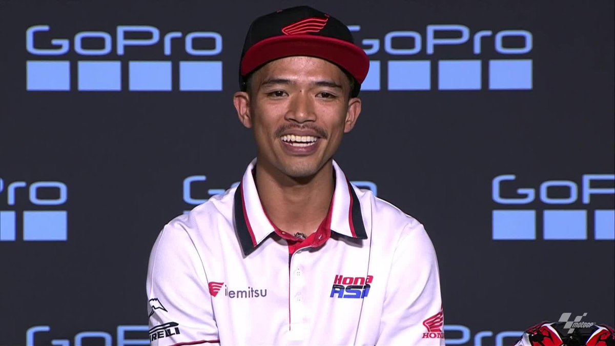 "I was crying, calling my Mama who was crying!" 👏 Tears of joy for Somkiat chantra as he'll become the first Thai #MotoGP rider next season and he'll race his first race at home in Thailand! 🇹🇭 #AragonGP 🏁