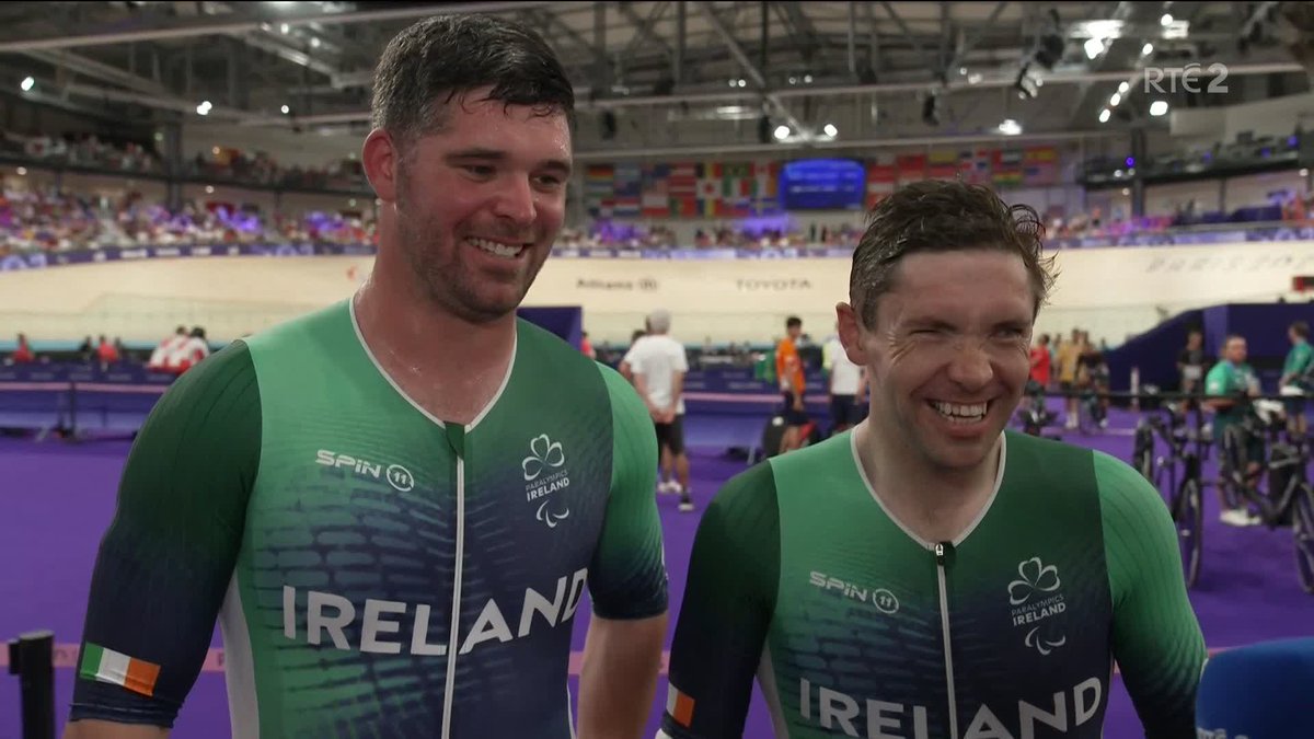 Martin Gordon and Damien Vereker both referenced the crowd at the velodrome after their races earlier today #RTEparalympics #paris2024 📺Watch 📱Updates