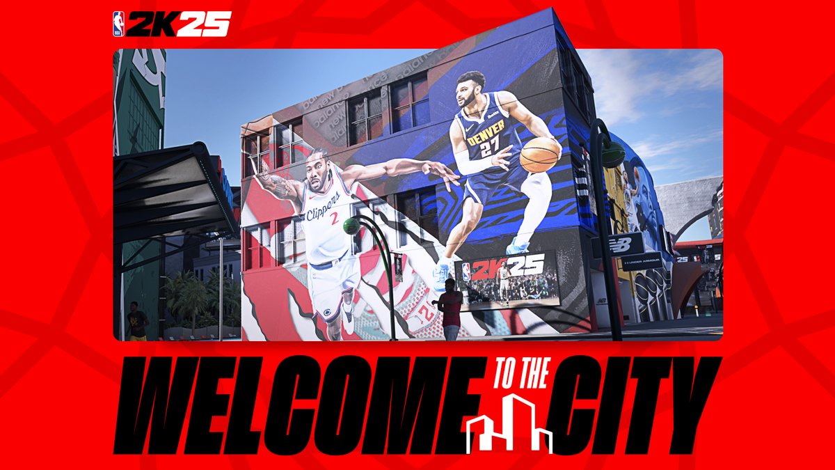 Play anywhere & win everywhere in The City in #NBA2K25 🏙️ Explore a more compact and connected environment featuring: 🌟 Boulevard of the Stars 😤 Proving Grounds 🏠 Return of MyCOURT 🏀 Updated looks for Pro-Am, REC, and Ante-Up Courts More details in the Courtside Report 👇