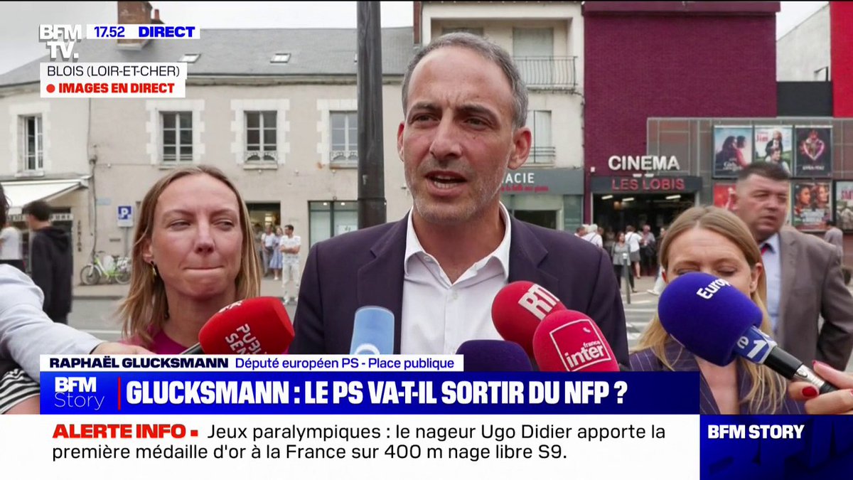 Raphaël Glucksmann: "Le 7 juillet à 20h01, au lieu de s'enfermer dans une salle pour faire un casting, il fallait poser des priorités et engager la discussion avec les autres groupes"