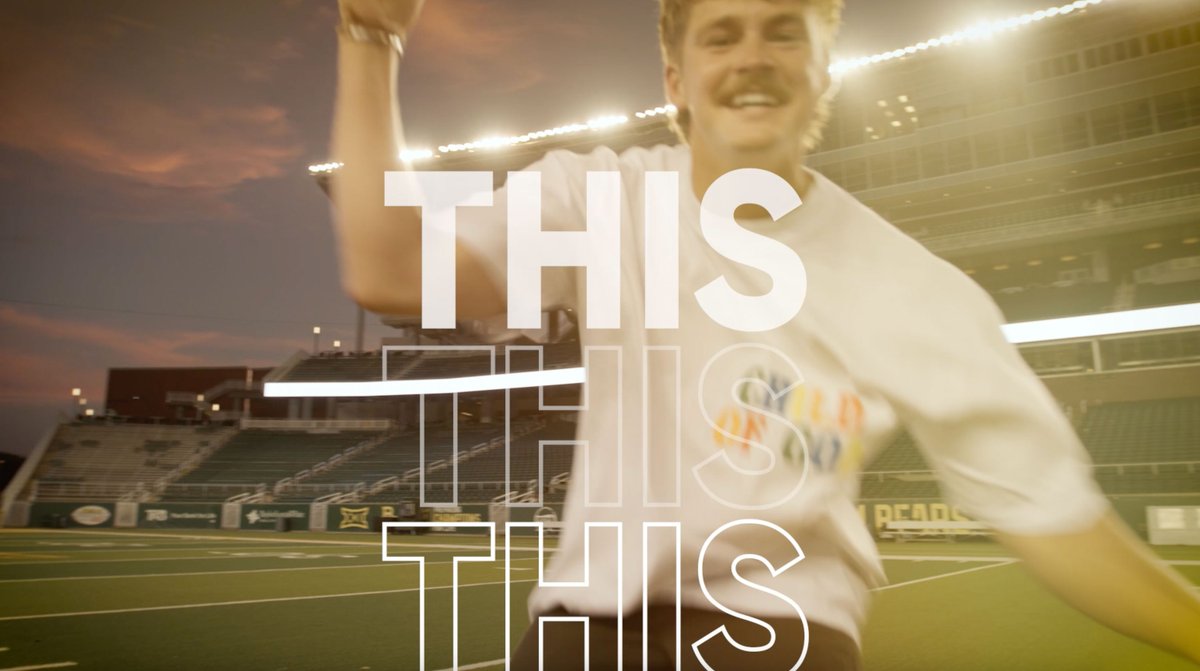 SNEAK PEEK: Before it makes its TV debut Saturday, here's your first look at our new 30-second television spot for 2024-25. 🐻📺👀 Presenting "Never Get Used To This," featuring Baylor's own Forrest Frank (BBA '17):