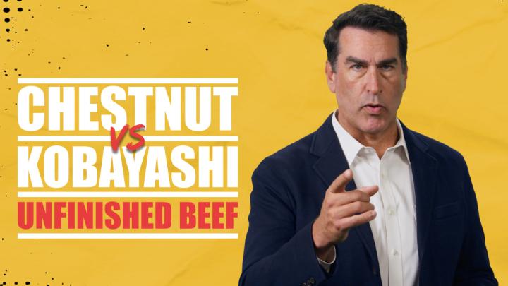 NO DUNKING DOGS IN BUNS 10 MINUTES Rob Riggle presents the official rules of the Chestnut vs. Kobayashi: Unfinished Beef hot dog eating competition 🌭 LIVE on Netflix, September 2 at 12pm PT/3pm ET!