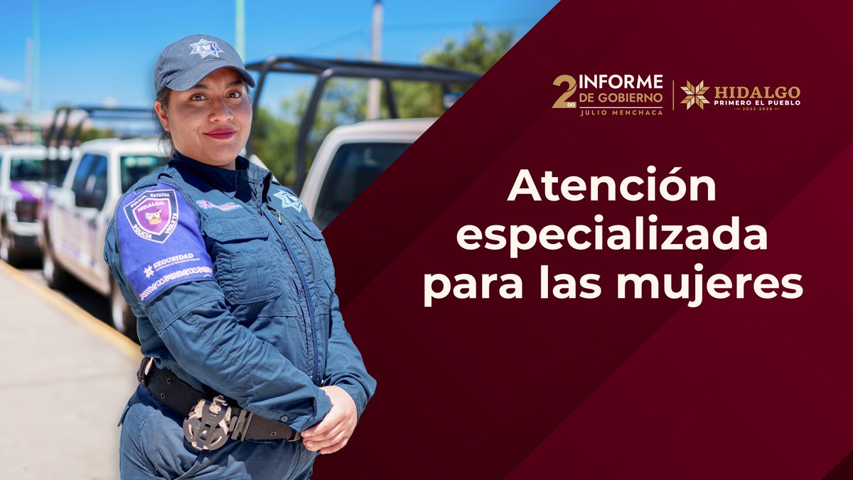 ¡Nuestro compromiso es firme! Garantizar la integridad y seguridad de las mujeres, niñas y grupos vulnerables es la misión de la Policía Violeta. #2doInformeHidalgo #LaTransformaciónEstáAquí