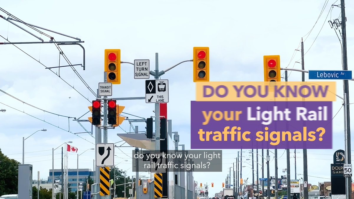 How well do you know your light rail traffic signals? 🚦 You may notice changes to intersections where LRT infrastructure is being developed. With safety being top of mind, it's important to know the meanings of all traffic signals. Watch to learn more.