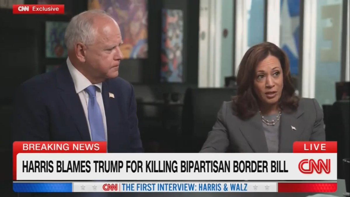 Donald Trump killed our bill to secure the border in order to help himself politically. It would have added more border agents and allowed us to increase fentanyl seizures. As President, I will make sure that bill gets back to my desk—and I will sign it.