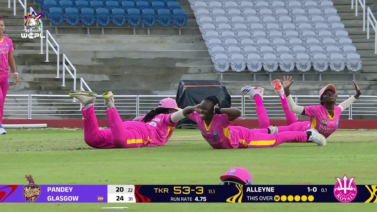 The wicket celebration in the WCPL. 🤣👌
