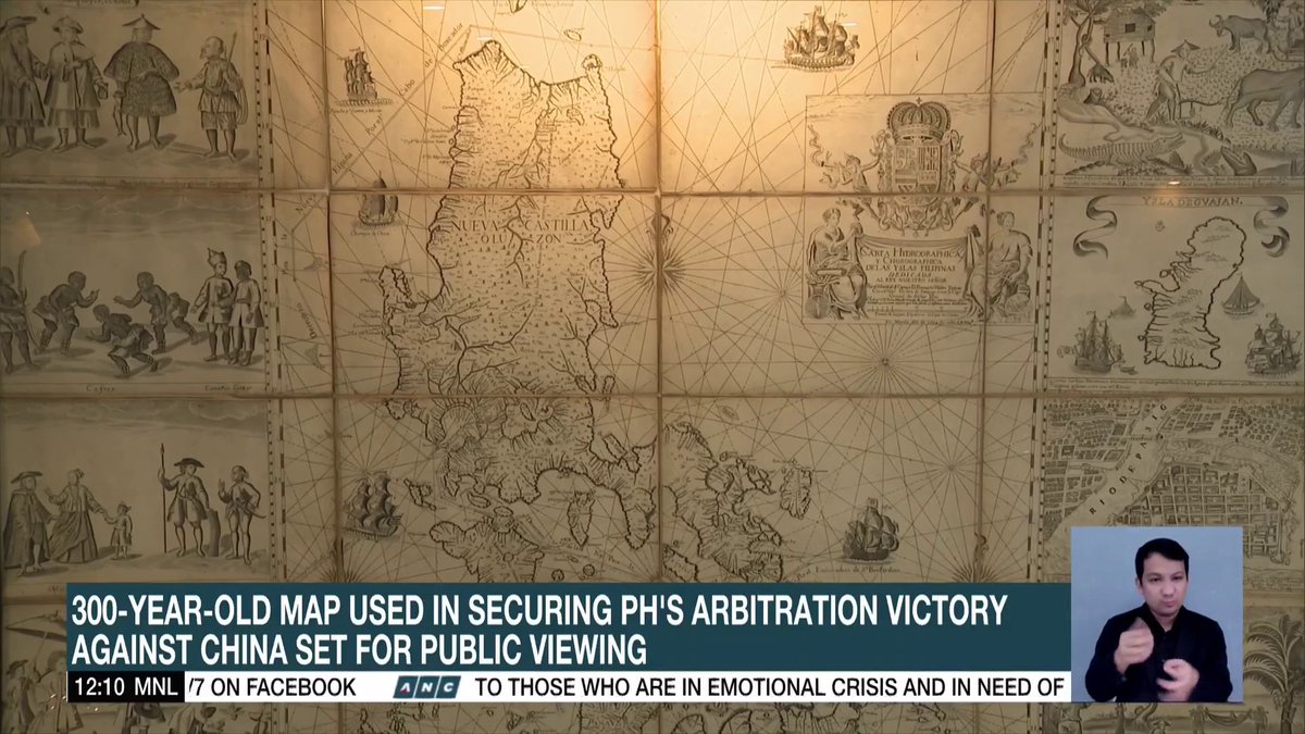 Filipinos will soon get a chance to view the Murillo Velarde 1734 Map as it finds its permanent home in the National Library of the Philippines. The 300-year-old map was used by PH in securing its 2016 arbitration victory against China. Paige Javier reports. #DatelinePhilippines