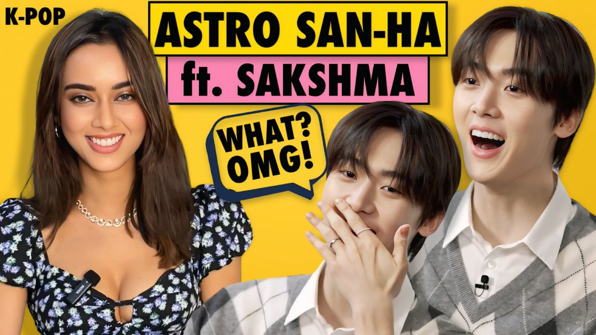 INDIAN AROHAs! Here’s a sneak-peek into Sakshma Srivastav 's exclusive interview with SAN-HA of ASTRO 아스트로 ! Watch the full episode tomorrow! ASTRO OFFICIAL #KPOP #ASTRO #YOONSANHA #Dusk #Dive #sakshmasrivastav #sakshma