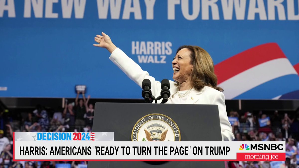 "She's very wisely making this about the country and bringing the country back together. Rather than saying, 'This is about me; this is who I am.' You already have one candidate who's doing that quite well." — Jeremy Peters on Harris's first interview as the Democratic nominee