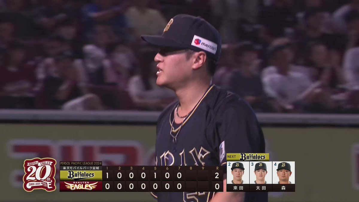 一体何を言い合っているんでしょう…😳 #Bs2024 オリックス #山田修義 投手 #若月健矢 選手 👇ライブ配信はこちら