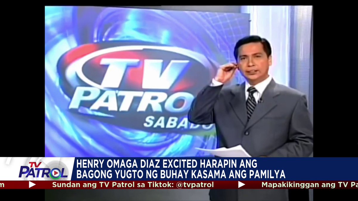 Naging bahagi na gabi-gabi sa TV Patrol si Henry Omaga-Diaz sa loob ng apat na dekada, at ngayo’y lilipad na siya ng Canada ay tiyak mami-miss siya ng mga Kapamilya. Bon Voyage, Henry! ✈️