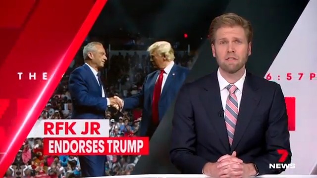 The 6:57pm News on RFK Jr endorsing Trump, an awards gala for January 6 rioters and the Oasis reunion.