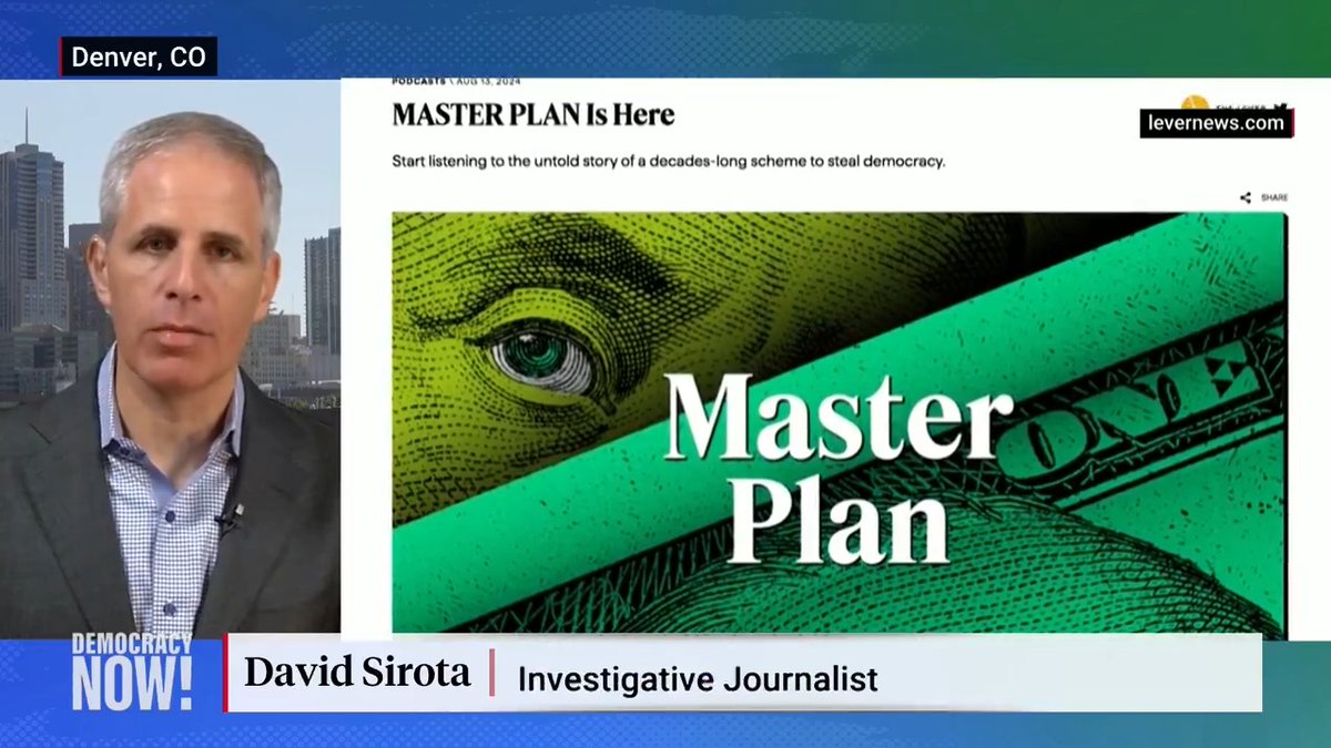 "Master Plan" is a new The Lever podcast that traces how big money took over U.S. politics, with corporate leaders and their allies working for decades to gut campaign finance restrictions and anti-corruption laws. "This is the real crisis of democracy," says host David Sirota.
