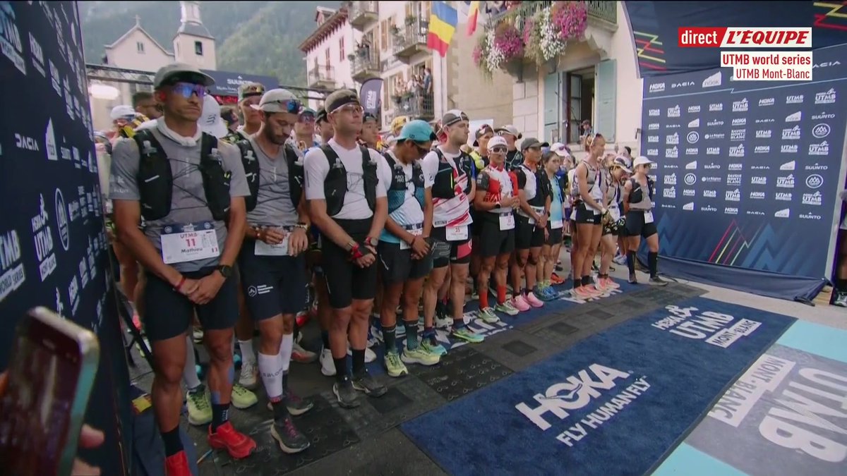 C'est parti pour l'Ultra Trail du Mont-Blanc ! Suivez la course sur la chaine L'Équipe > #UTMB2024