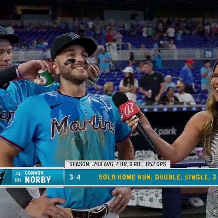 Just now seeing Stowers pour water on Norby during his postgame interview… I’m not emotional… you’re emotional…