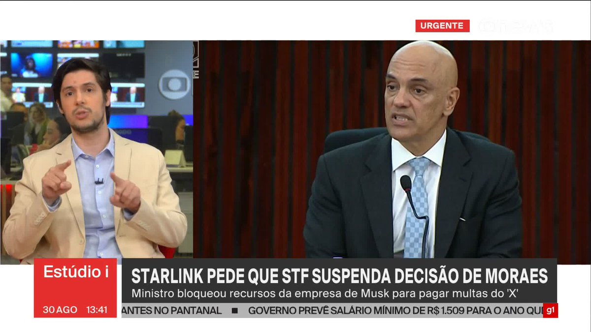.Joel Pinheiro 🇧🇷: “Elon Musk não está jogando esse jogo sozinho, ele está disputando um cabo de guerra político com Alexandre de Moraes”. ➡ Assista: #GloboNews #Estúdioi