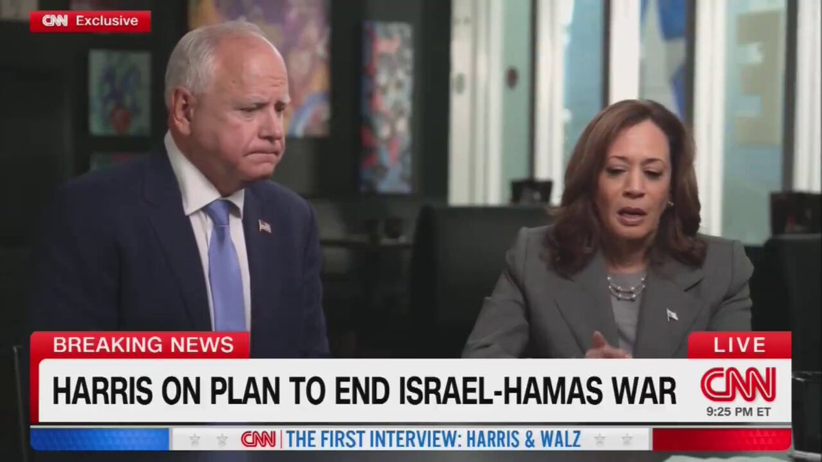 ⚡️🇺🇸🇮🇱JUST IN: VP Kamala Harris reiterated her unwavering support for Israel and israel’s right to defend itself. She then spoke about October 7th, the “1200 israelis killed” and the “women raped”. Then said she WONT stop arms to israel while working to achieve a ceasefire.
