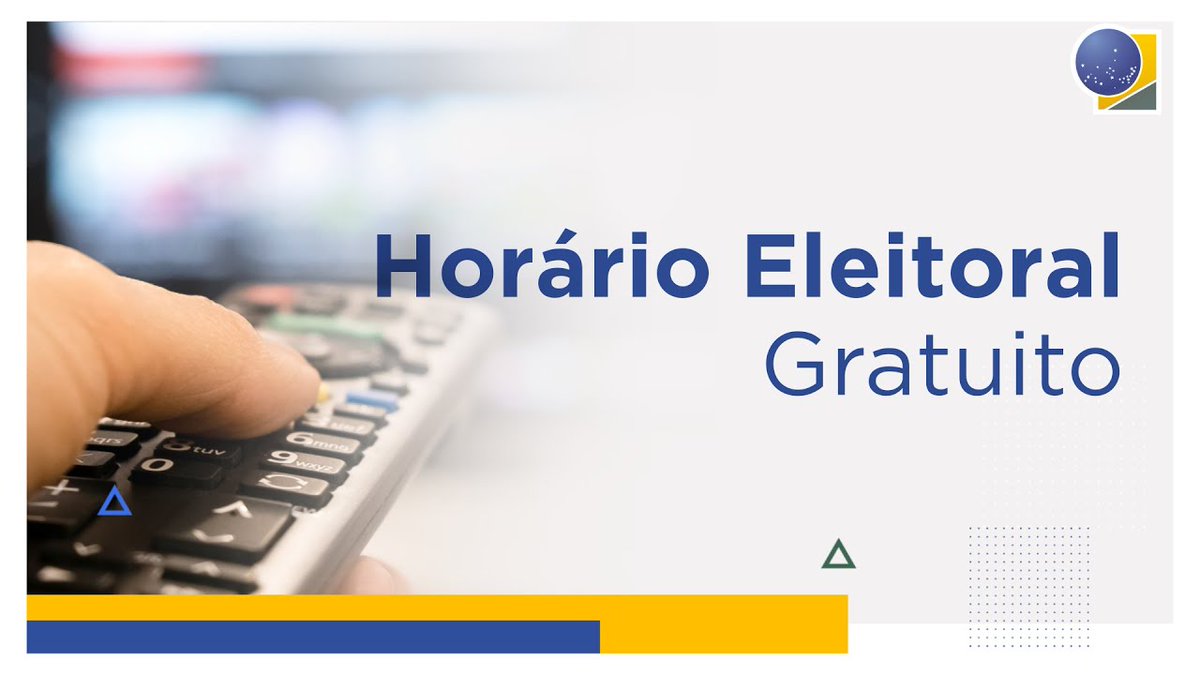 📺📻 Caros ouvintes e telespectadores: a partir desta sexta-feira (30/8) até o dia 3 de outubro, as emissoras de rádio e televisão exibem o horário eleitoral gratuito referente ao 1º turno das #Eleições2024. Assista ao vídeo e saiba mais ▶️