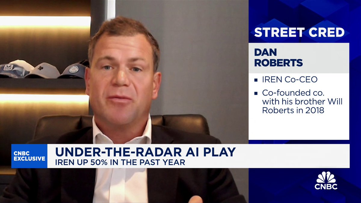 "We have 2,300 megawatts of power and land secured...the opportunity to explore partners and monetize that, is something we're really excited about," IREN Co-CEO Dan Roberts $IREN Morgan Brennan @JonFortt #AI #Bitcoin #renewables