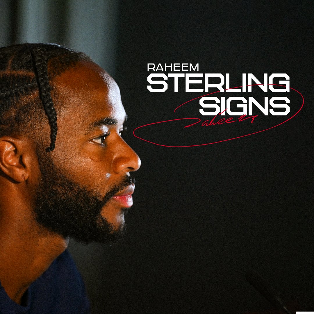 The best is yet to come. Welcome to north London, Raheem Sterling ✨