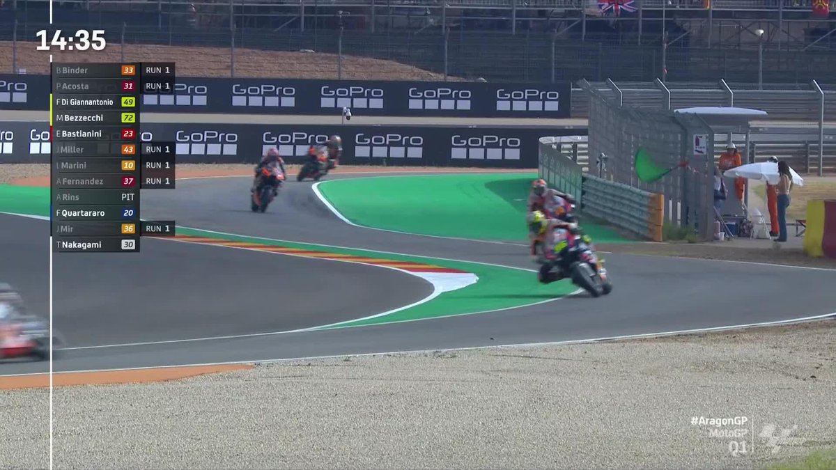 Time to get serious! 👊 A crucial #MotoGP Q1 begins! 🚦 #AragonGP 🏁