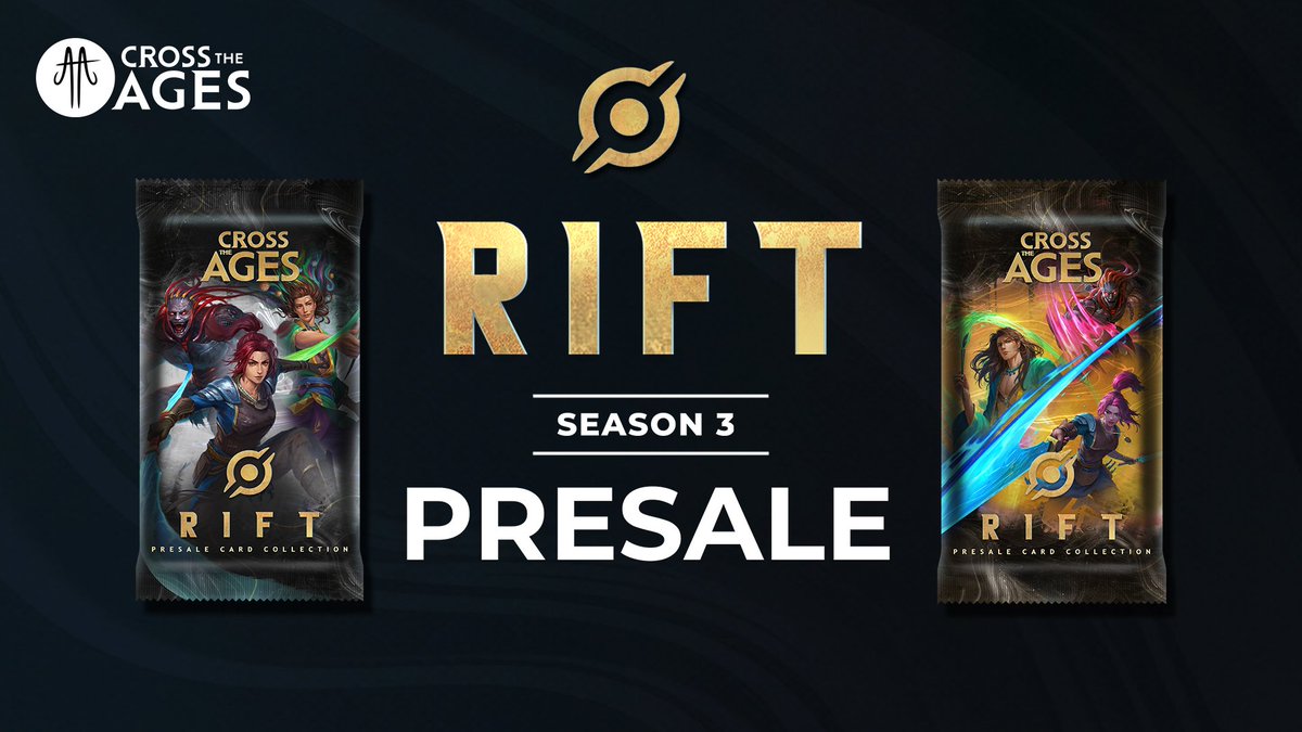 Once a land of peace, now ravaged by war, the characters of 𝑹𝑰𝑭𝑻 are coming to your TCG! Get ready to collect! 💥 🗓️ RIFT Pre-Sale starts: September 18th. #TradingCardGame #CrossTheAges