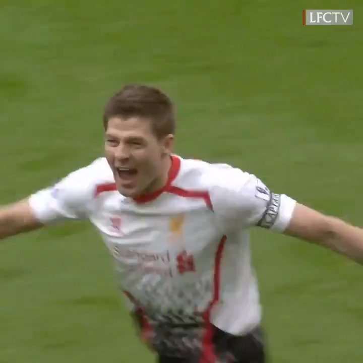 When we ragged United everywhere at Old Trafford in 2014 and Steven Gerrard kissed the camera 🎥 💋