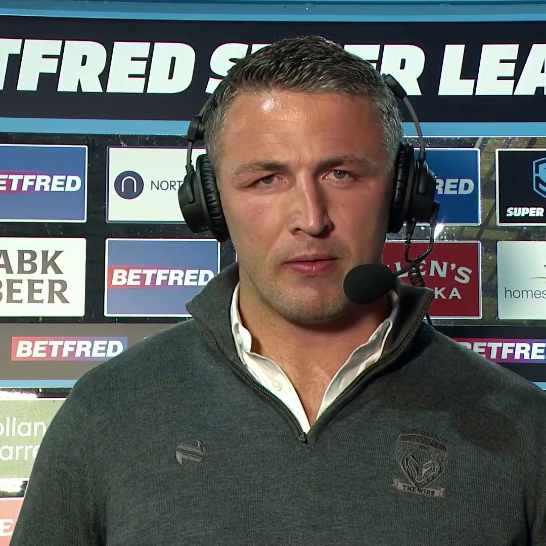 "I best be careful with what I say" 👀 Sam Burgess was NOT happy with Paul Vaughan's red card 11 minutes into Warrington's loss to Leigh ❌