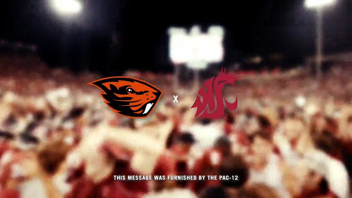 Time to block out the noise and go to work 😤 Oregon State Football x Washington State Football