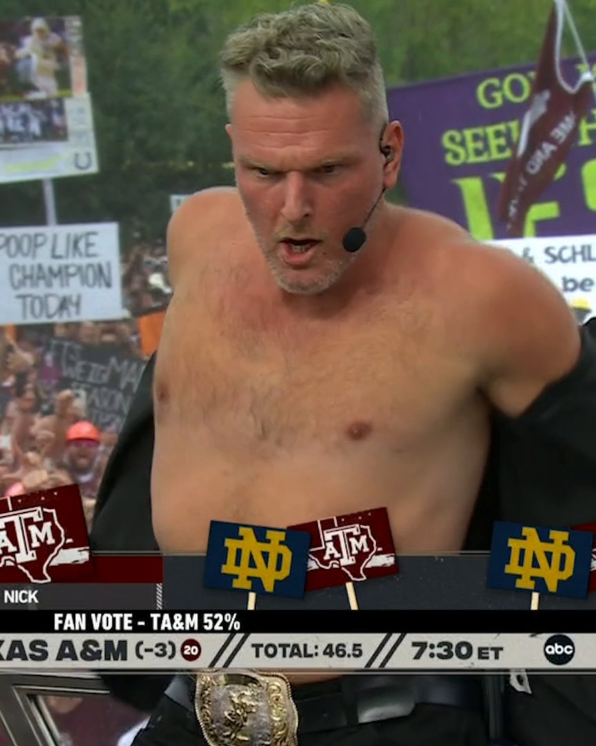 PAT TOOK OFF HIS SHIRT 😂 Week 1 energy 🔥 Pat McAfee