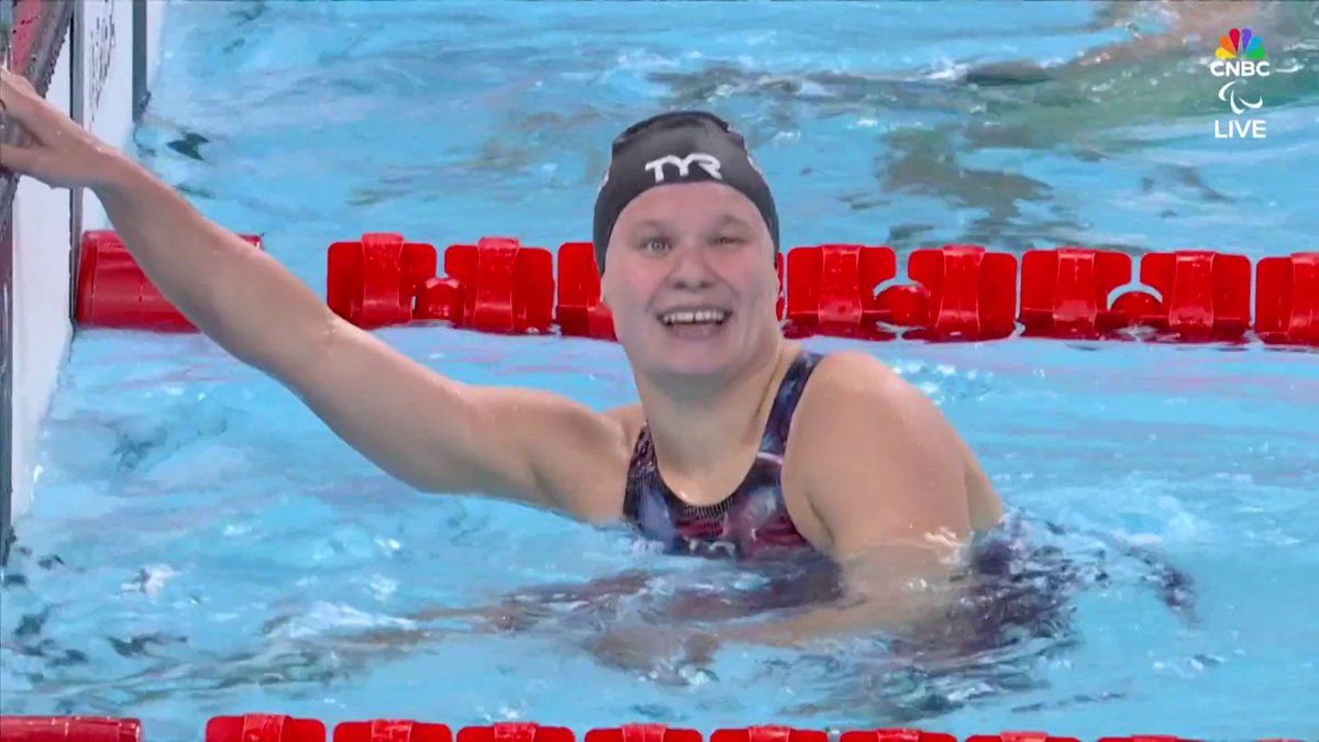 The moment 21-year-old Olivia Chambers became a Paralympic champion for the first time! 🇺🇸🥇 #ParisParalympics 📺 CNBC &amp; Peacock