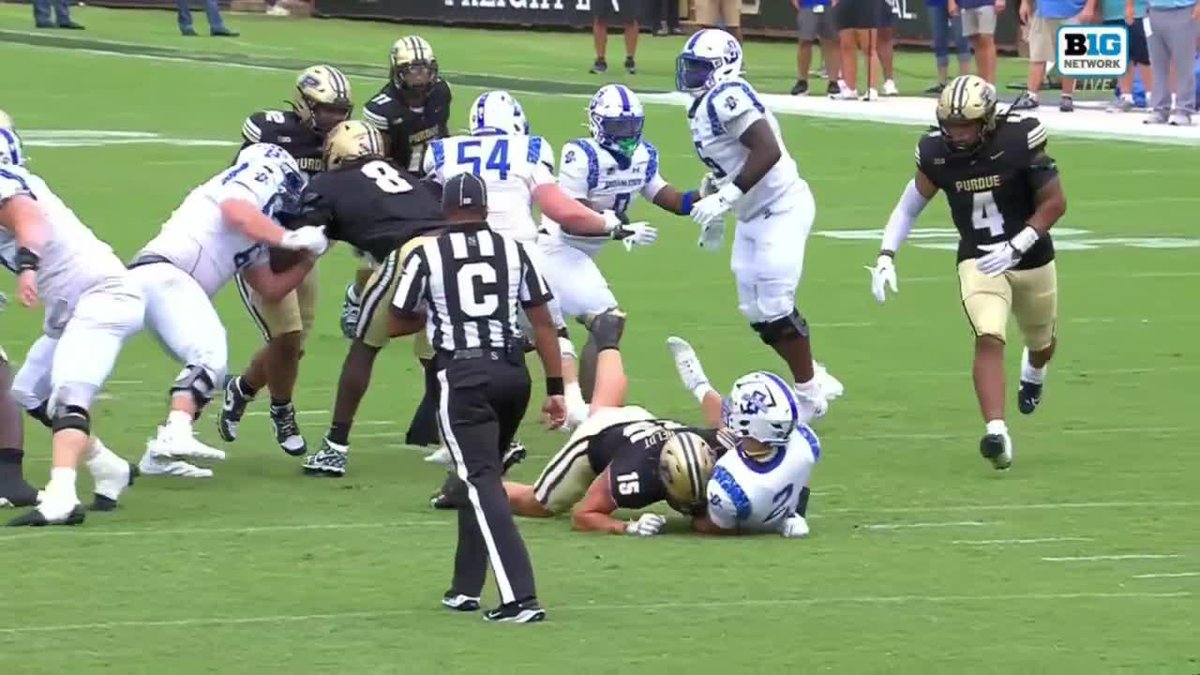 OK, Will Heldt 😲 Check out this Purdue Football sack. #B1GFootball on Big Ten Network 📺