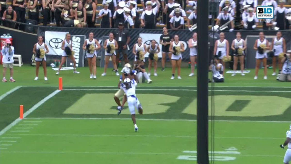 Hudson Card has this Purdue Football offense rolling. Here's his 4️⃣th TD pass of the day 👇 #B1GFootball on Big Ten Network 📺