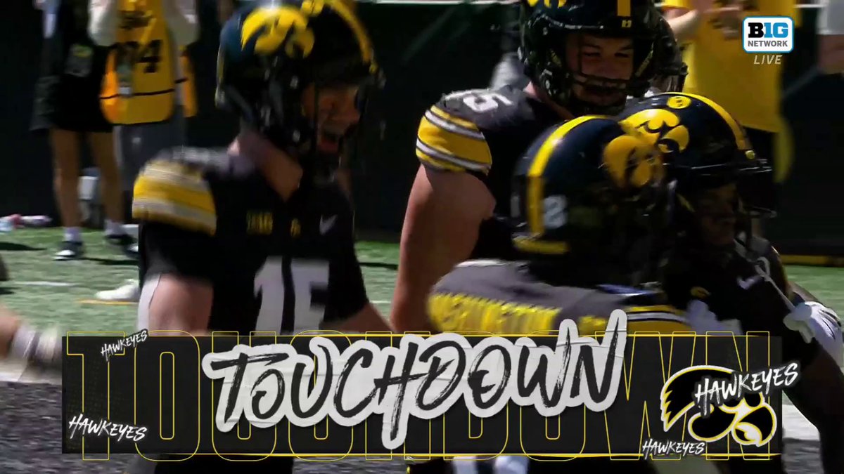 CADE SLUNG THAT! ANOTHER TOUCHDOWN FOR IOWA! 🔥 Cade McNamara 🚀 to Jacob Gill