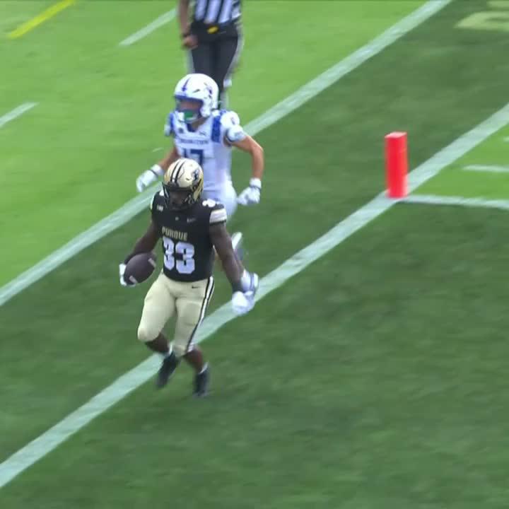 Elijah Jackson (Elijah Jackson) goes 69 yards to the house for his first Purdue Football TD 🏃‍♂️ #B1GFootball on Big Ten Network